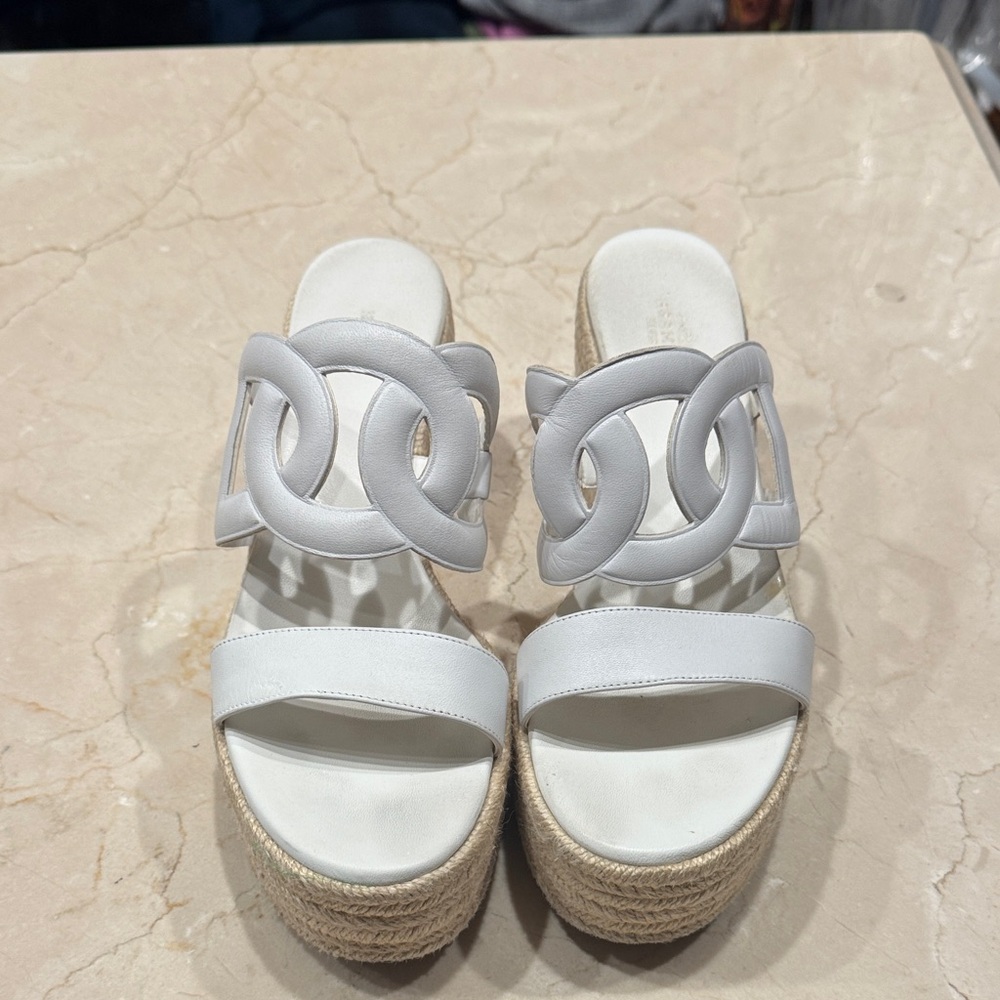Hermes White Women's Sandals
